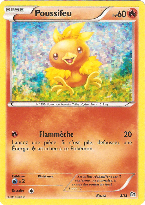 Poussifeu — Carte Pokémon 2 Collection McDonald's 2016