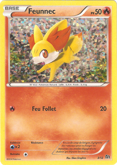 Feunnec — Carte Pokémon 3 Collection McDonald's 2016