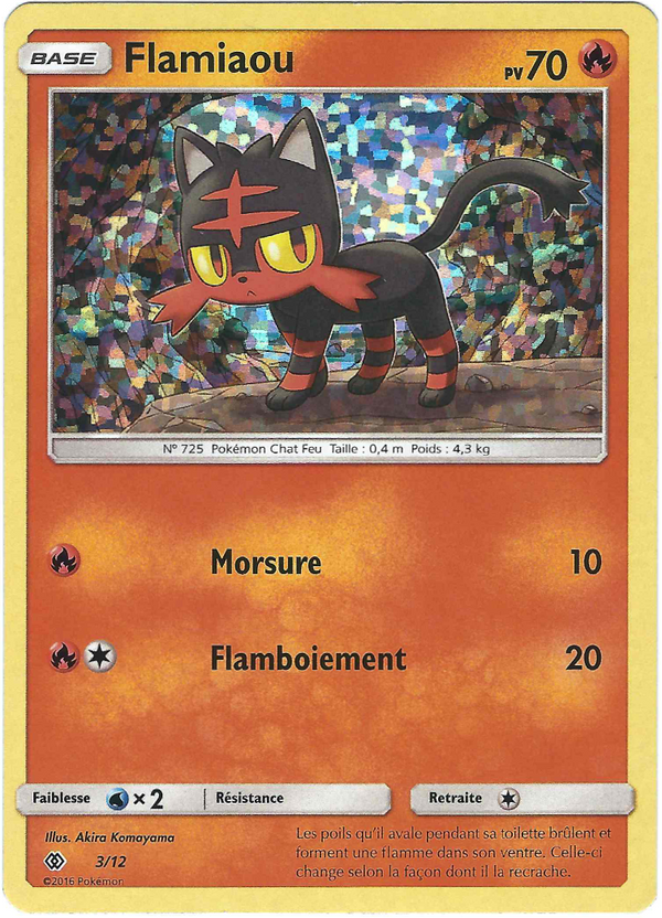 Flamiaou — Carte Pokémon 3 Collection McDonald's 2017