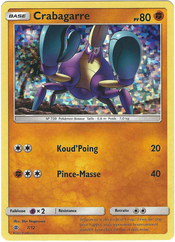 Crabagarre — Carte Pokémon 7 Collection McDonald's 2017