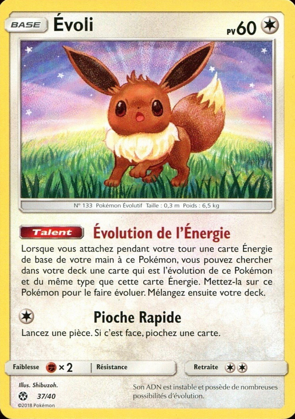 Évoli — Carte Pokémon 37 Collection McDonald's 2018