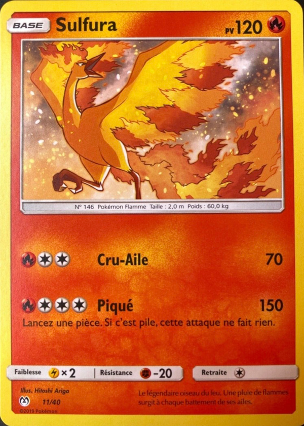 Sulfura — Carte Pokémon 11 Collection McDonald's 2019