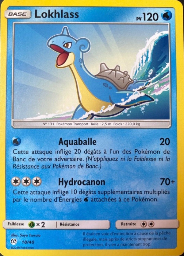 Lokhlass — Carte Pokémon 18 Collection McDonald's 2019