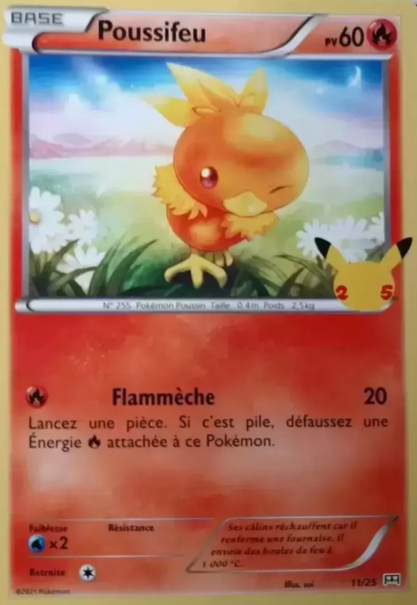 Poussifeu — Carte Pokémon 11 Collection McDonald's 2021