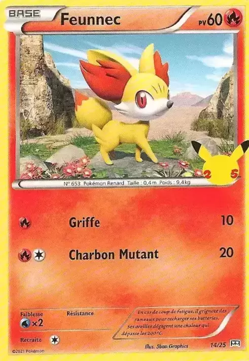 Feunnec — Carte Pokémon 14 Collection McDonald's 2021