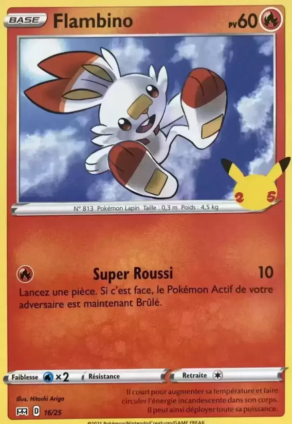 Flambino — Carte Pokémon 16 Collection McDonald's 2021