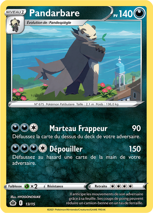 Pandarbare — Carte Pokémon 13 Collection McDonald's 2022