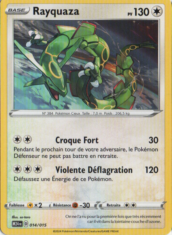 Rayquaza — Carte Pokémon 14 Collection McDonald's 2024
