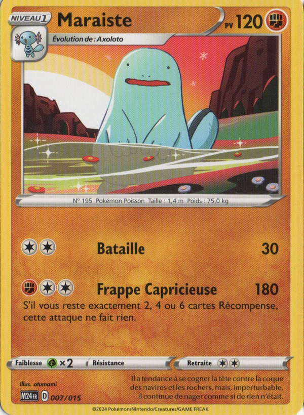 Maraiste — Carte Pokémon 7 Collection McDonald's 2024