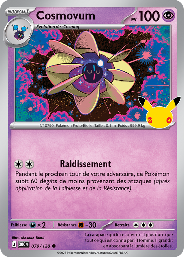 Cosmovum — Carte Pokémon 079 30e Anniversaire