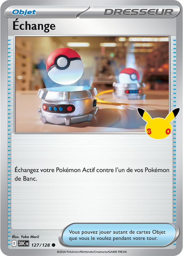 Échange — Carte Pokémon 127 30e Anniversaire