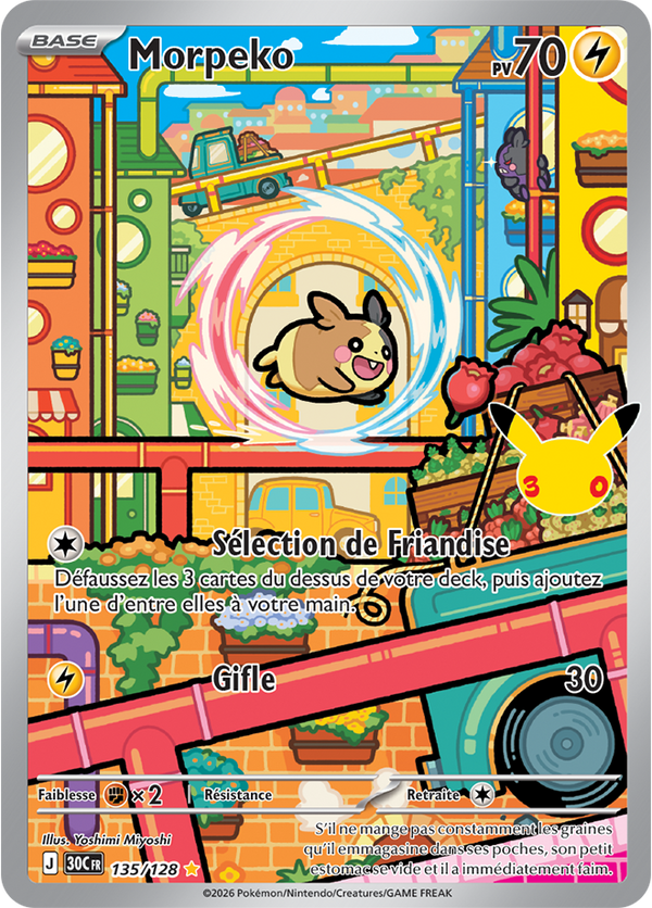Morpeko — Carte Pokémon 135 30e Anniversaire