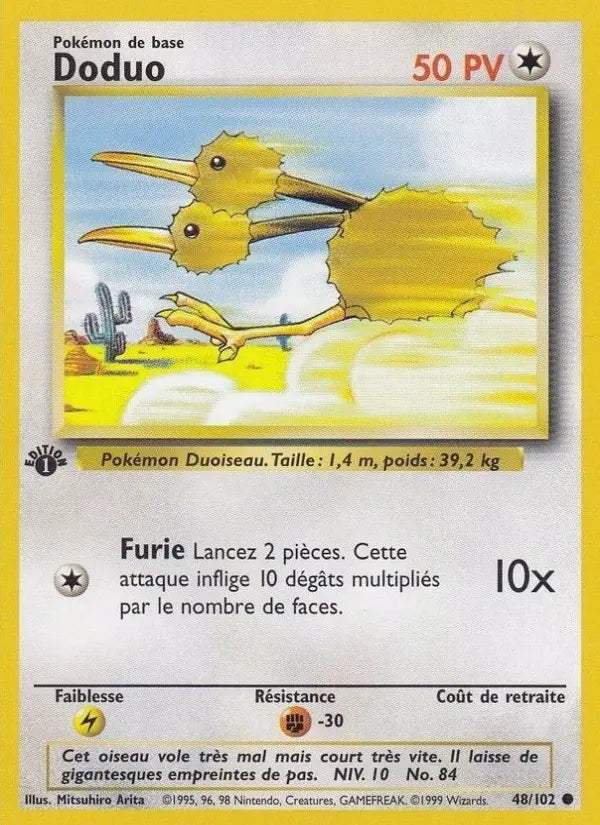 Doduo — Carte Pokémon 48 Set de Base