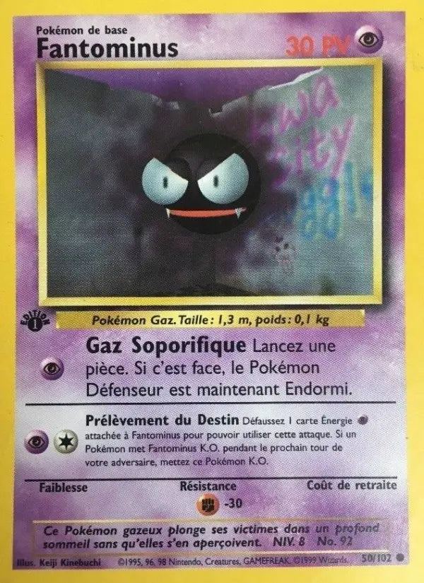 Fantominus — Carte Pokémon 50 Set de Base
