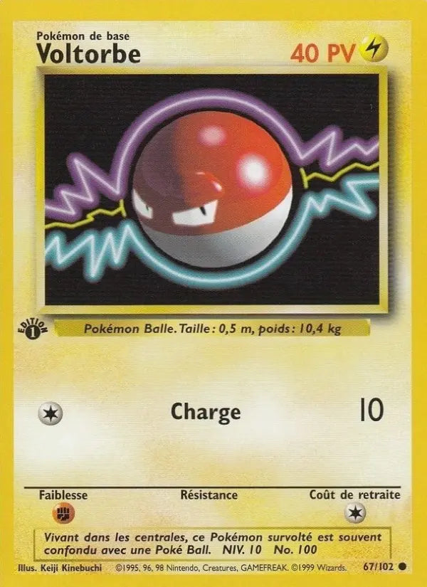 Voltorbe — Carte Pokémon 67 Set de Base