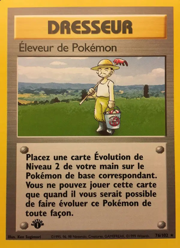 Éleveur de Pokémon — Carte Pokémon 76 Set de Base