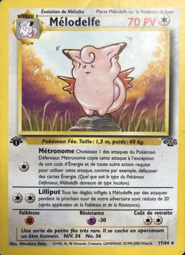 Mélodelfe — Carte Pokémon 17 Jungle