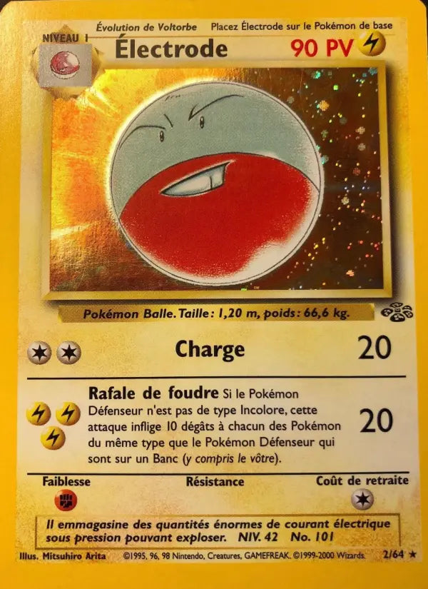 Électrode — Carte Pokémon 2 Jungle