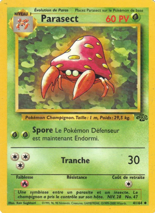 Parasect — Carte Pokémon 41 Jungle