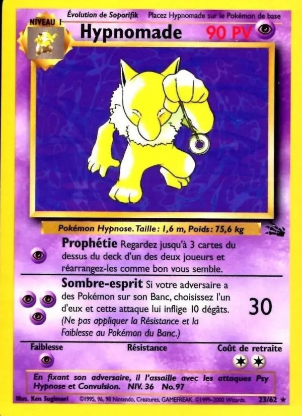 Hypnomade — Carte Pokémon 23 Fossile