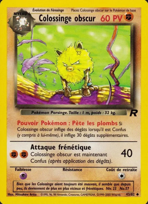 Colossinge obscur — Carte Pokémon 43 Team Rocket