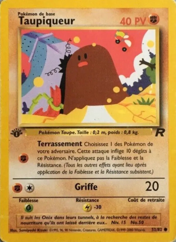 Taupiqueur — Carte Pokémon 52 Team Rocket