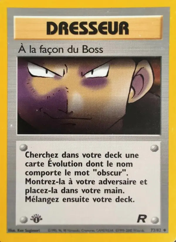 À la façon du Boss — Carte Pokémon 73 Team Rocket