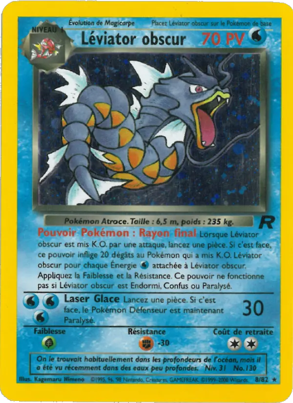 Léviator obscur — Carte Pokémon 8 Team Rocket