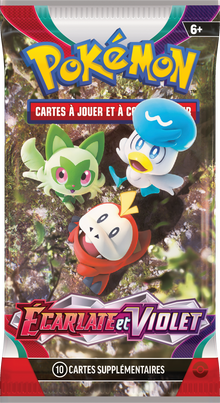 Booster Écarlate et Violet illustration Pokémon de départ de Paldea