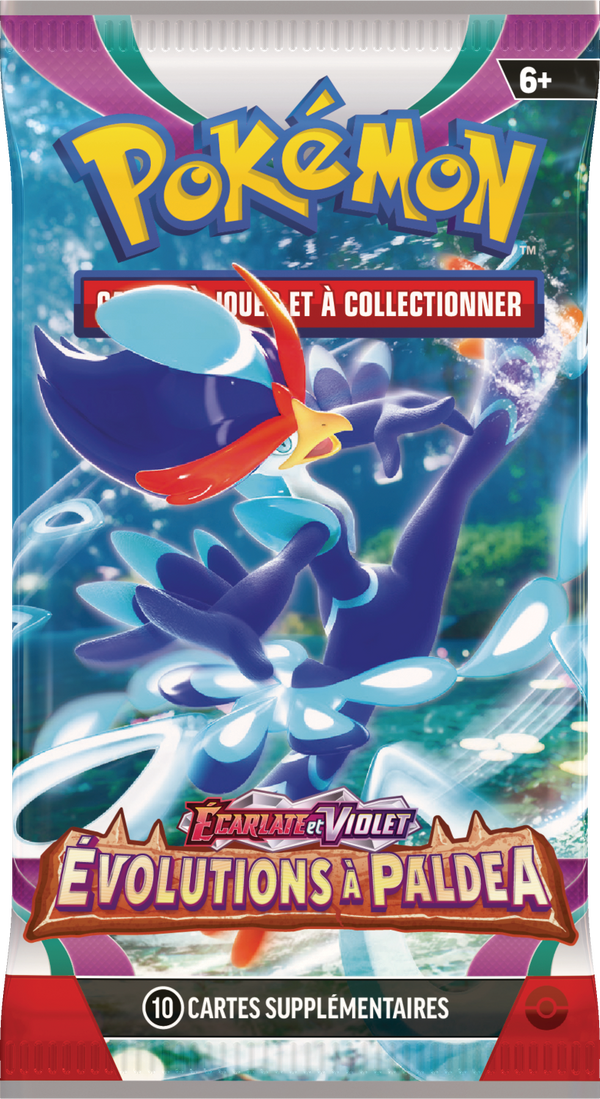 Booster Pokémon Évolutions à Paldea illustration Palmaval, scellé français