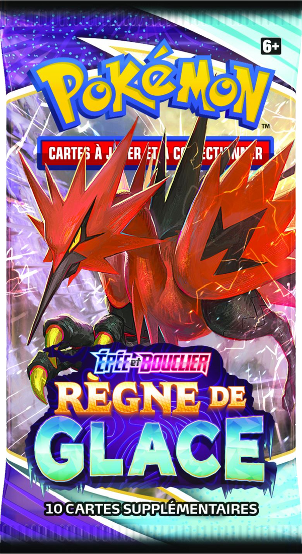 Booster Pokémon Règne de Glace illustration Électhor de Galar, scellé français