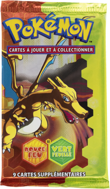 Booster Rouge Feu & Vert Feuille illustration Dracaufeu