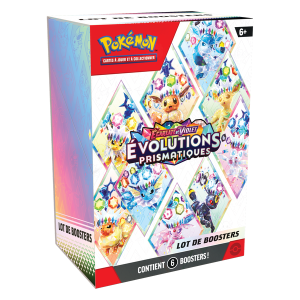 Bundle - Évolutions Prismatiques, lot de 6 boosters, édition française
