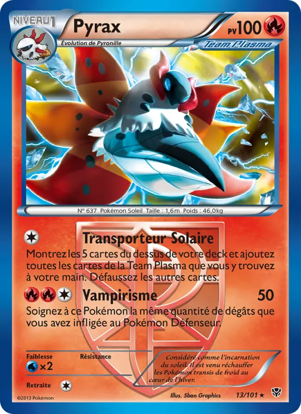 Pyrax — Carte Pokémon 13 Explosion Plasma