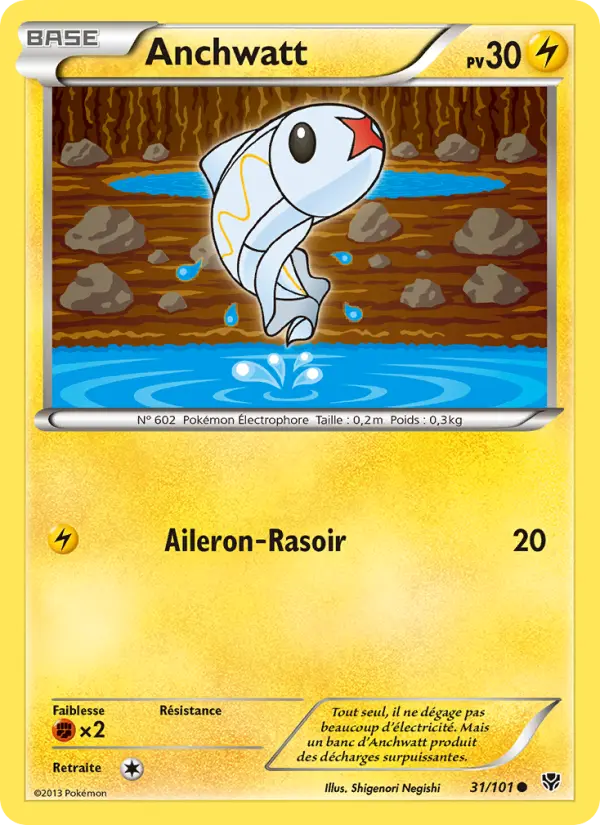 Anchwatt — Carte Pokémon 31 Explosion Plasma