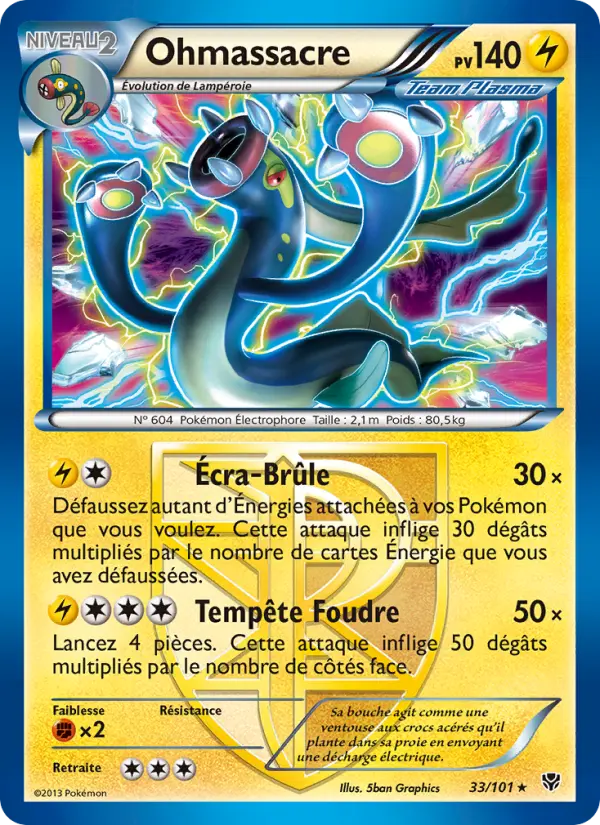 Ohmassacre — Carte Pokémon 33 Explosion Plasma