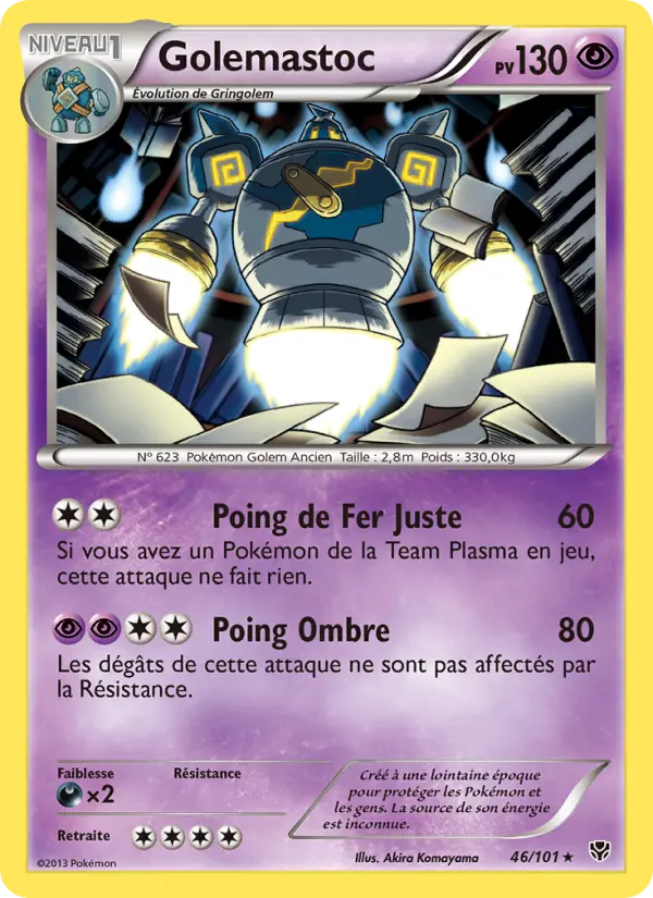 Golemastoc — Carte Pokémon 46 Explosion Plasma
