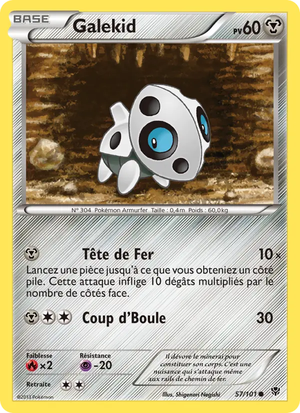 Galekid — Carte Pokémon 57 Explosion Plasma