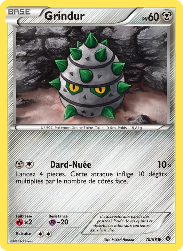 Grindur — Carte Pokémon 70 Pouvoirs Émergents