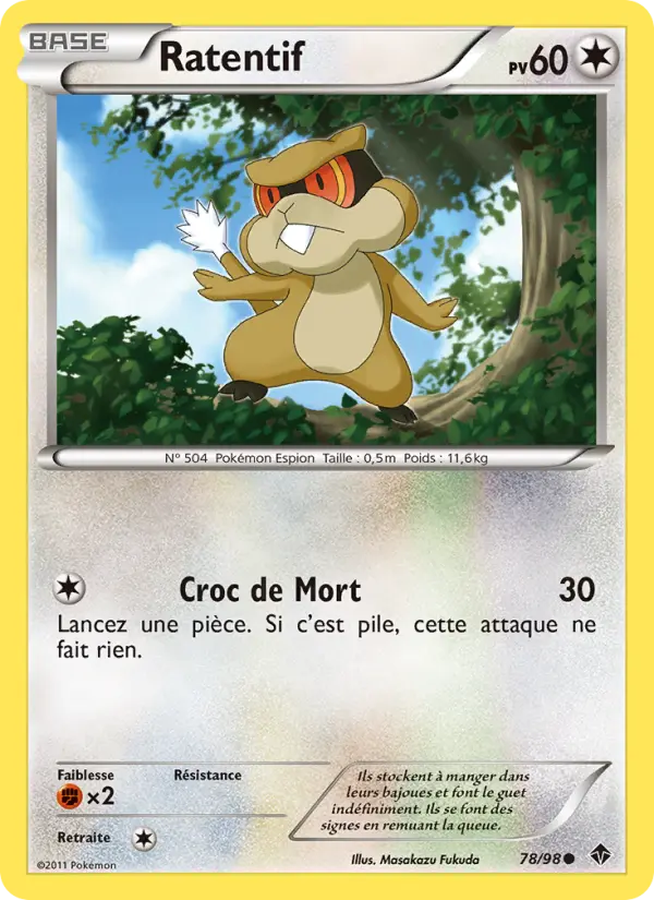 Ratentif — Carte Pokémon 78 Pouvoirs Émergents