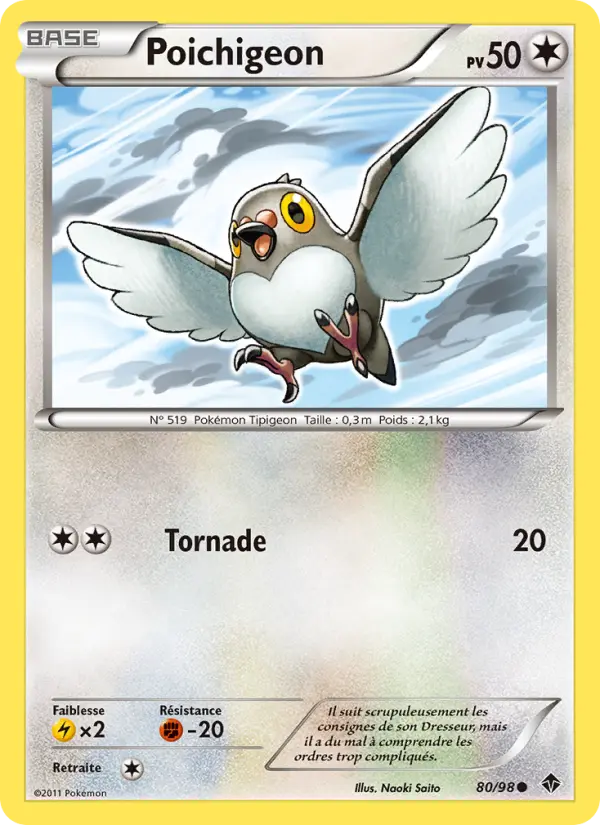 Poichigeon — Carte Pokémon 80 Pouvoirs Émergents