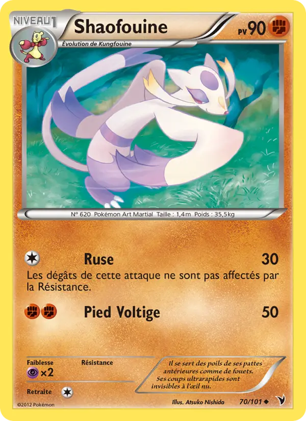 Shaofouine — Carte Pokémon 70 Nobles Victoires