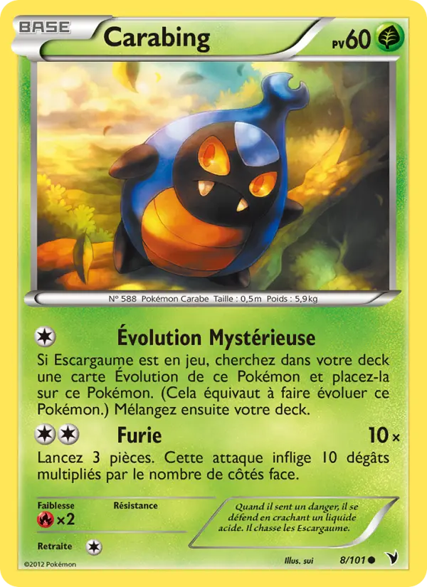 Carabing — Carte Pokémon 8 Nobles Victoires