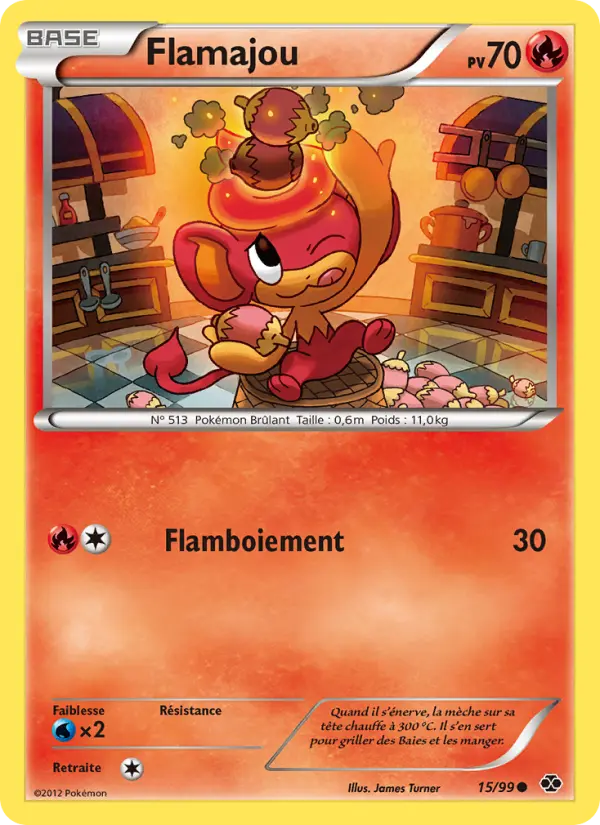 Flamajou — Carte Pokémon 15 Destinées Futures