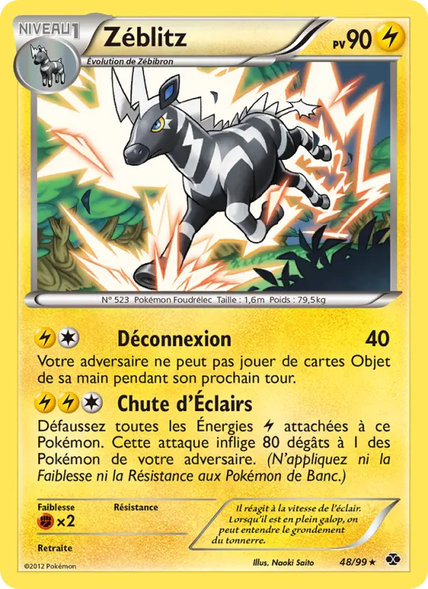 Zéblitz — Carte Pokémon 48 Destinées Futures
