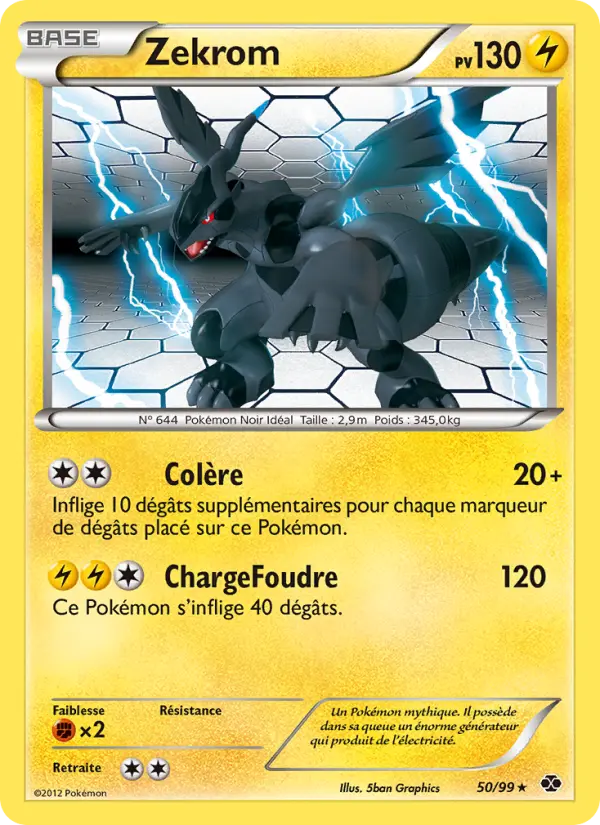 Zekrom — Carte Pokémon 50 Destinées Futures