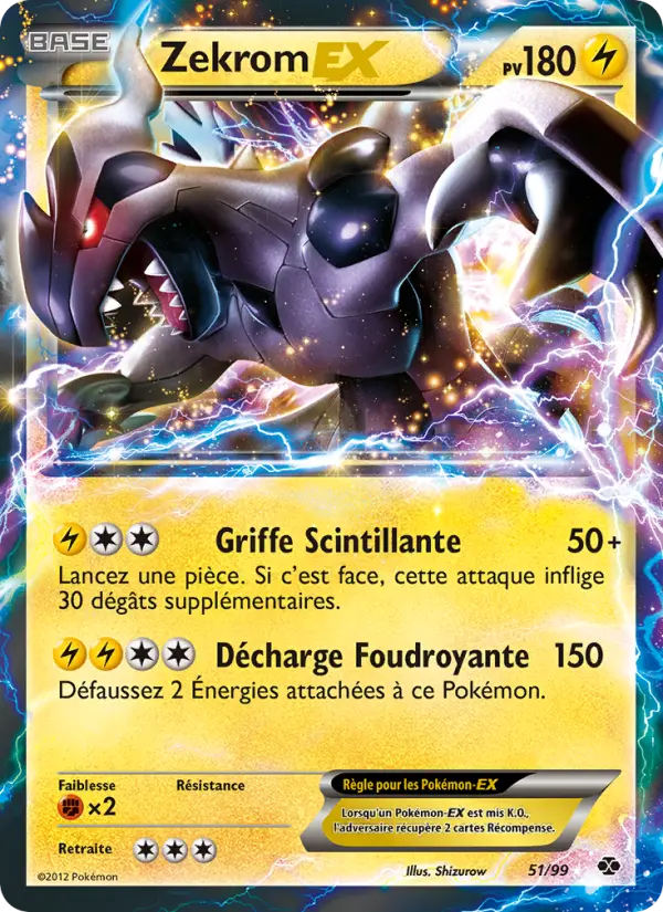 Zekrom-EX — Carte Pokémon 51 Destinées Futures