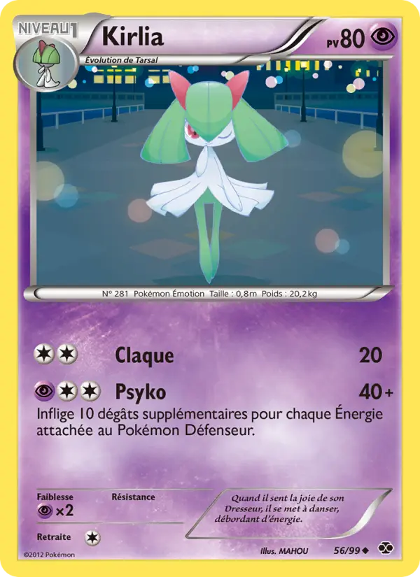 Kirlia — Carte Pokémon 56 Destinées Futures