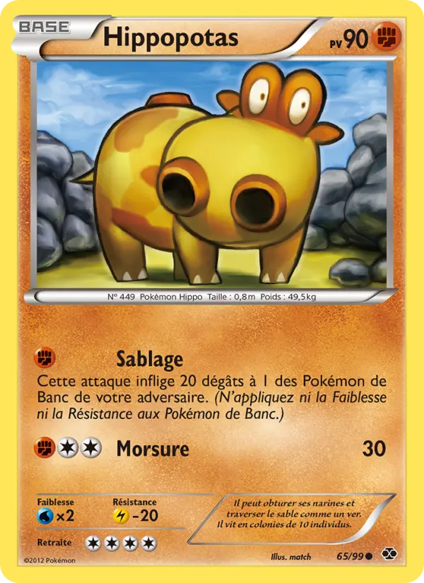 Hippopotas — Carte Pokémon 65 Destinées Futures