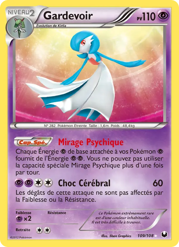 Gardevoir — Carte Pokémon 109 Explorateurs Obscurs